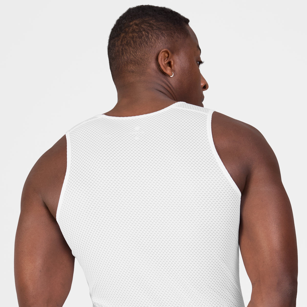ベースレイヤー SM30004c101 Mesh Base Layer Singlet - White [メンズ]