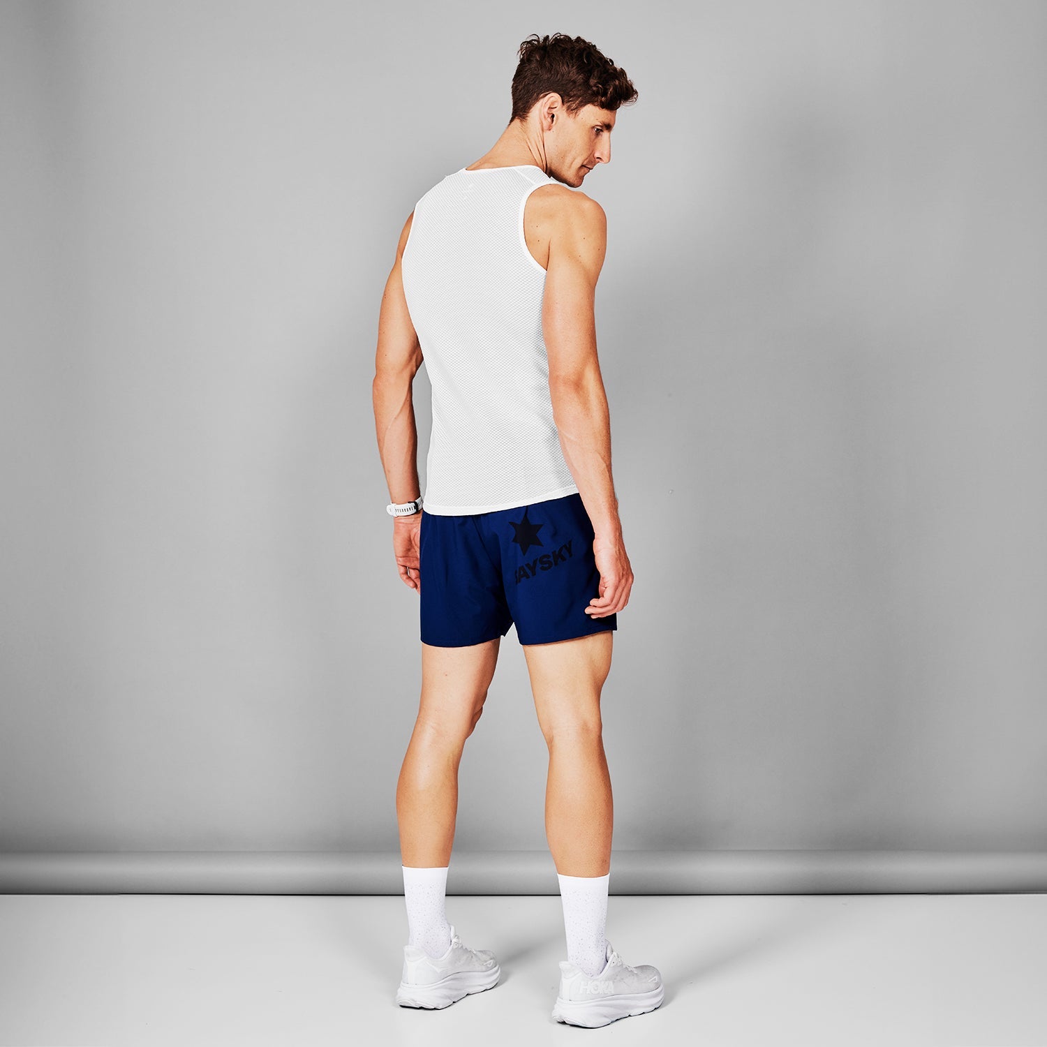 レースシングレット SM30004c101 Mesh Base Layer Singlet - White [メンズ]