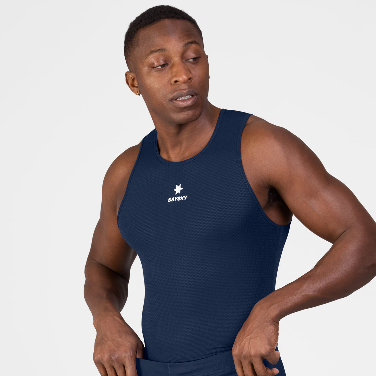ベースレイヤー SM30004c201 Mesh Base Layer Singlet - Blue [メンズ]