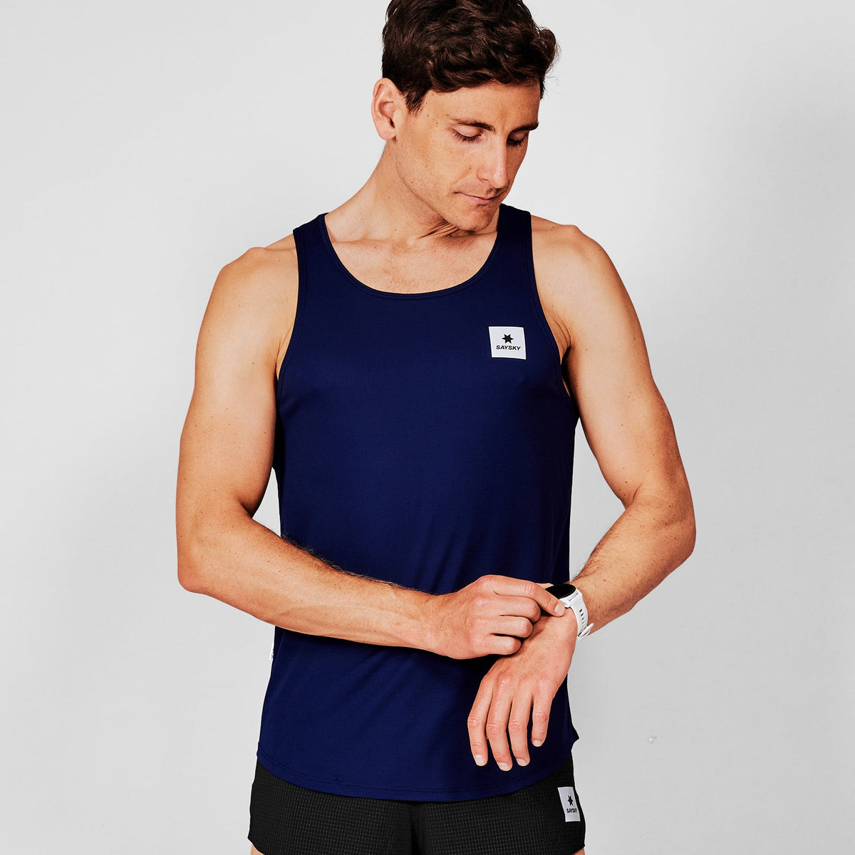 レースシングレット SM30008c201 Clean Flow Singlet - Blue [メンズ]