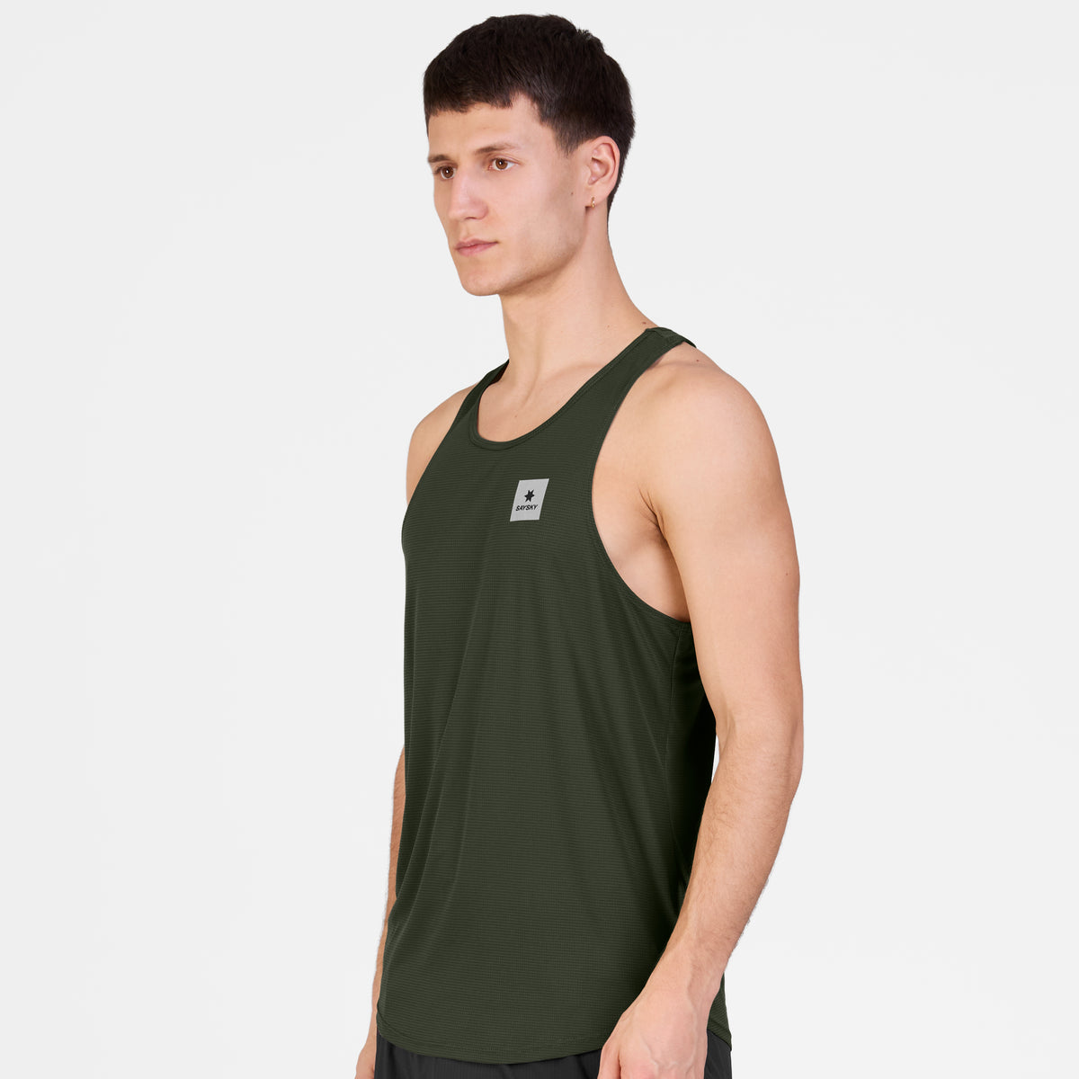 レースシングレット SM30008c301 Clean Flow Singlet - Green [メンズ]