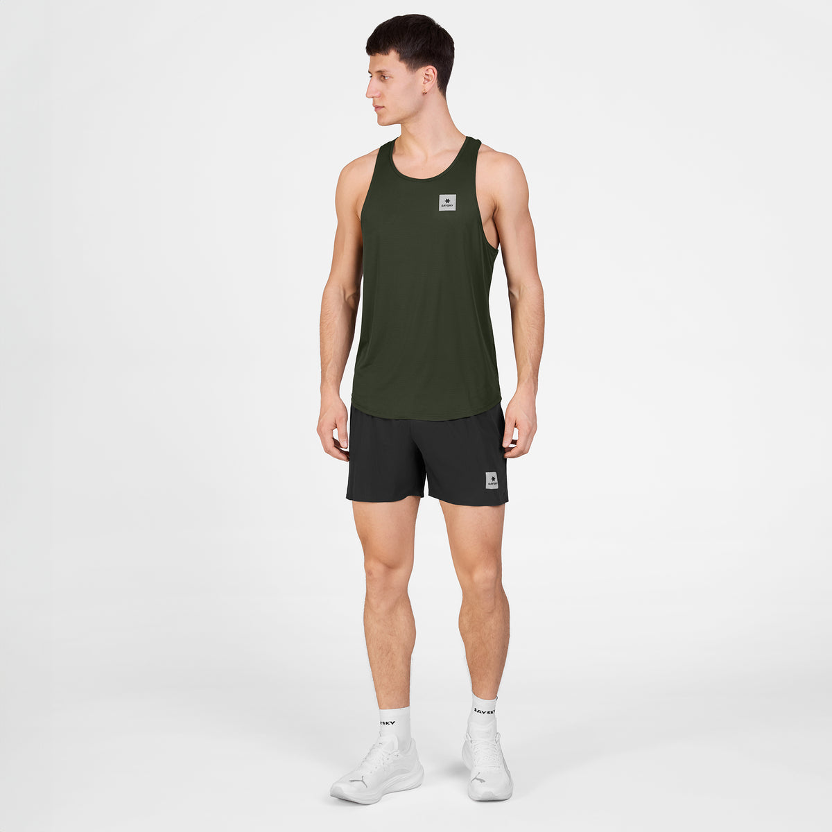 レースシングレット SM30008c301 Clean Flow Singlet - Green [メンズ]