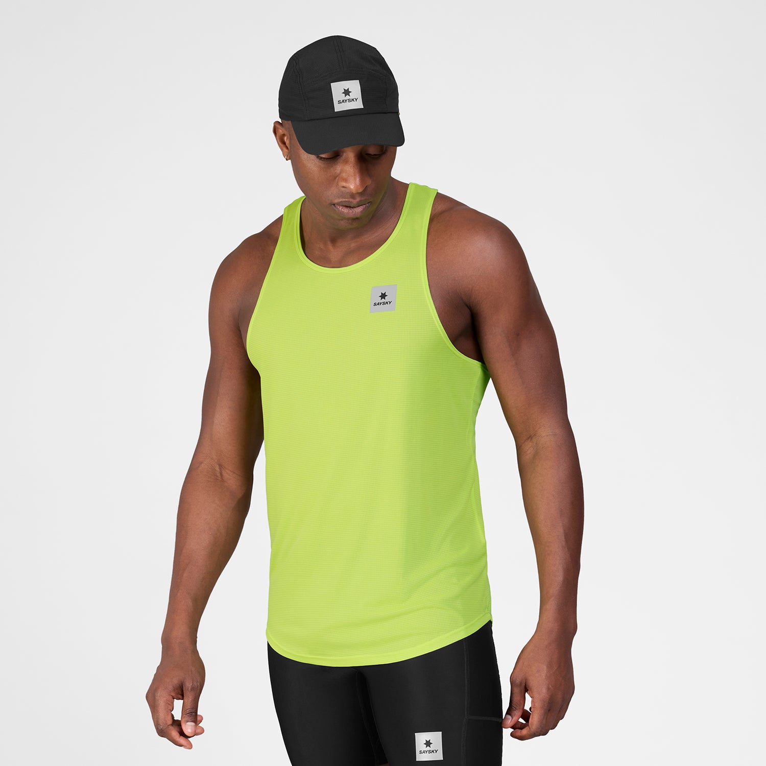 レースシングレット SM30009c1068 Reactive Flow Singlet - Yellowlogo [メンズ]