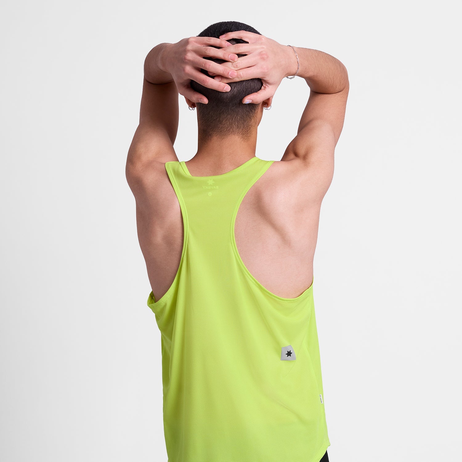 レースシングレット SM30009c1068 Reactive Flow Singlet - Yellowlogo [メンズ]