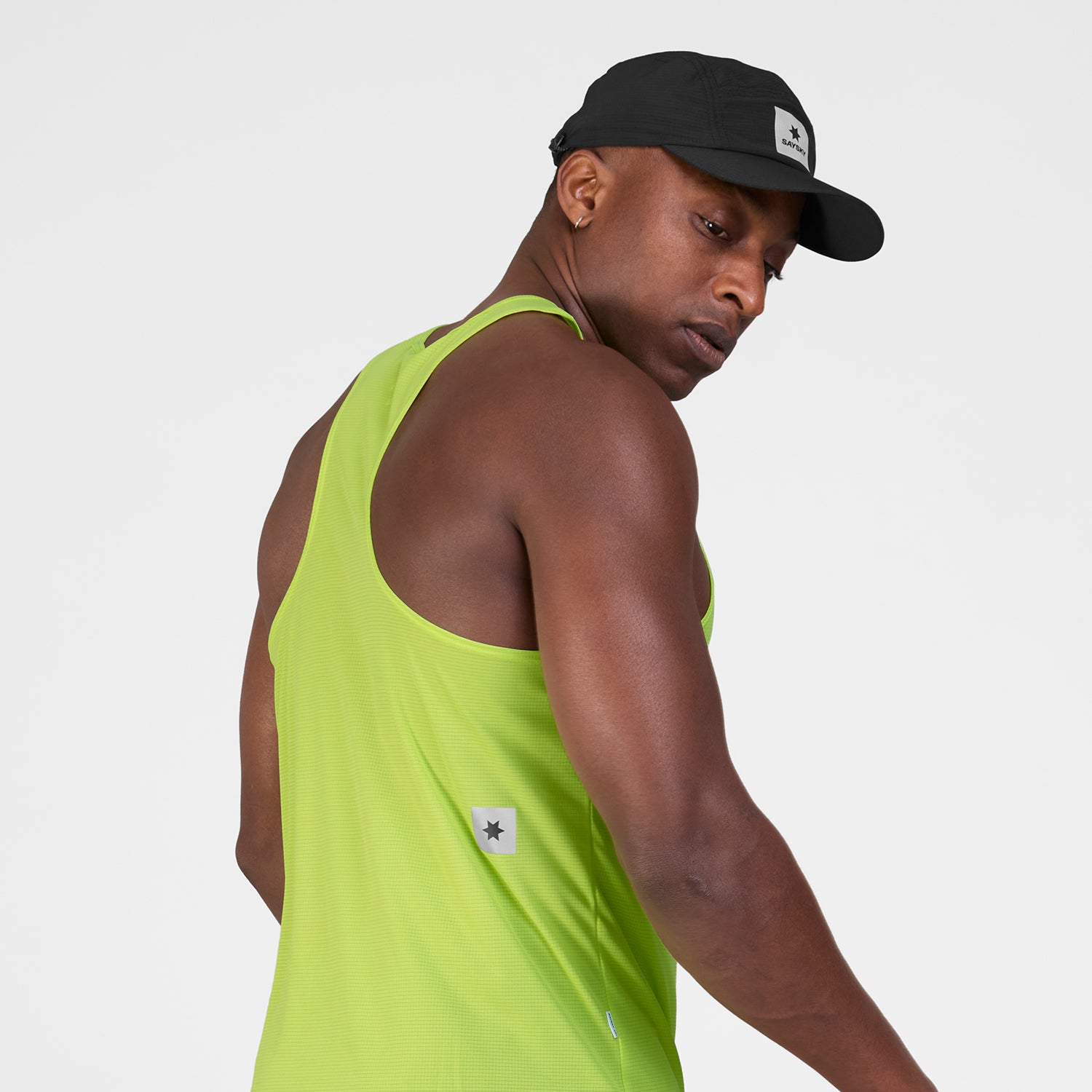 レースシングレット SM30009c1068 Reactive Flow Singlet - Yellowlogo [メンズ]