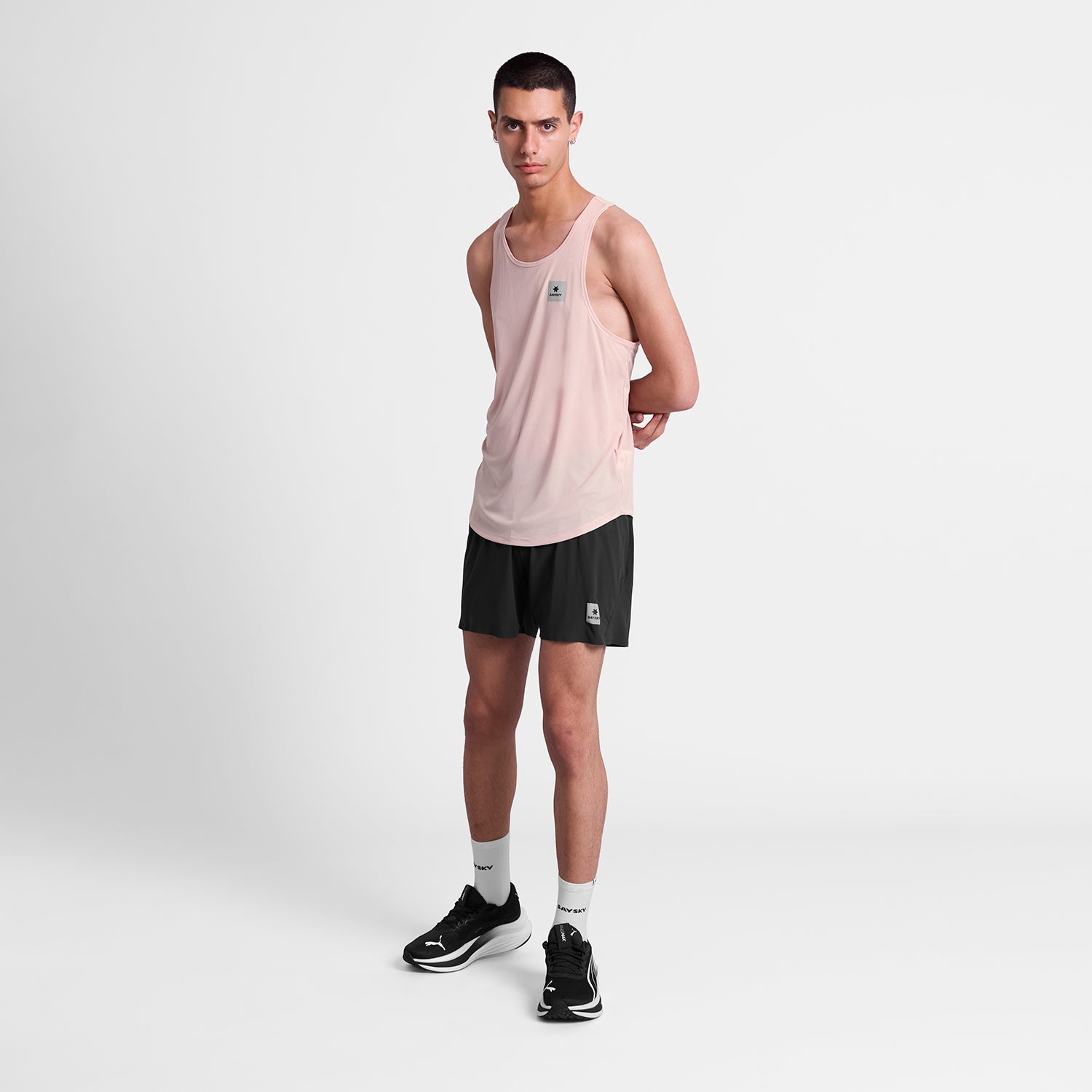 レースシングレット SM30009c1069 Reactive Flow Singlet - Pinklogo [メンズ]