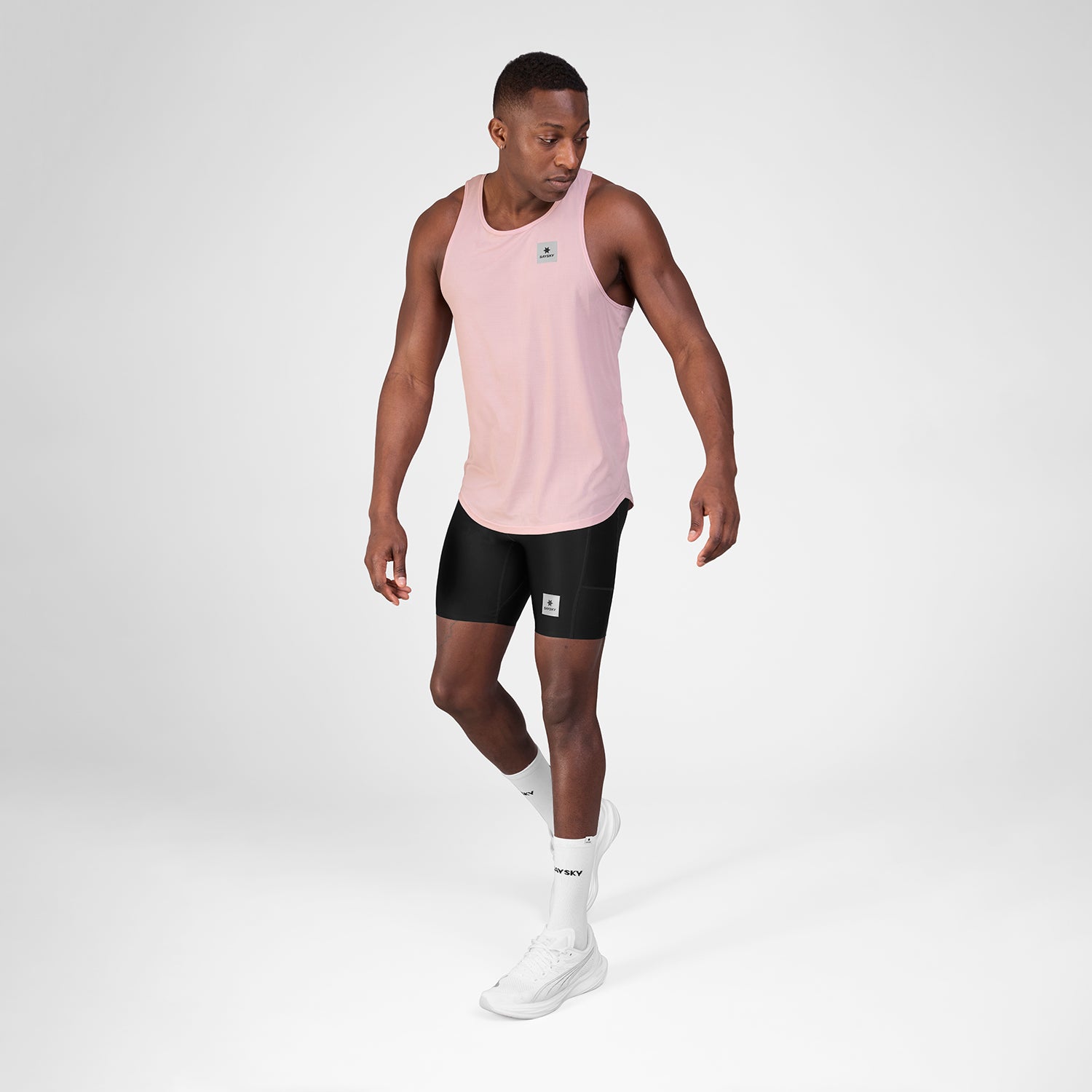 レースシングレット SM30009c1069 Reactive Flow Singlet - Pinklogo [メンズ]