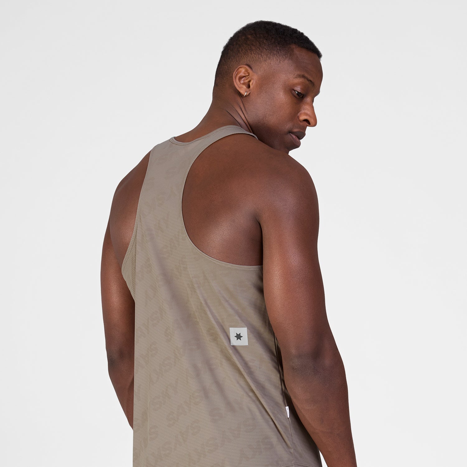 レースシングレット SM30009c1070 Reactive Flow Singlet - Darkbeigelogo [メンズ]