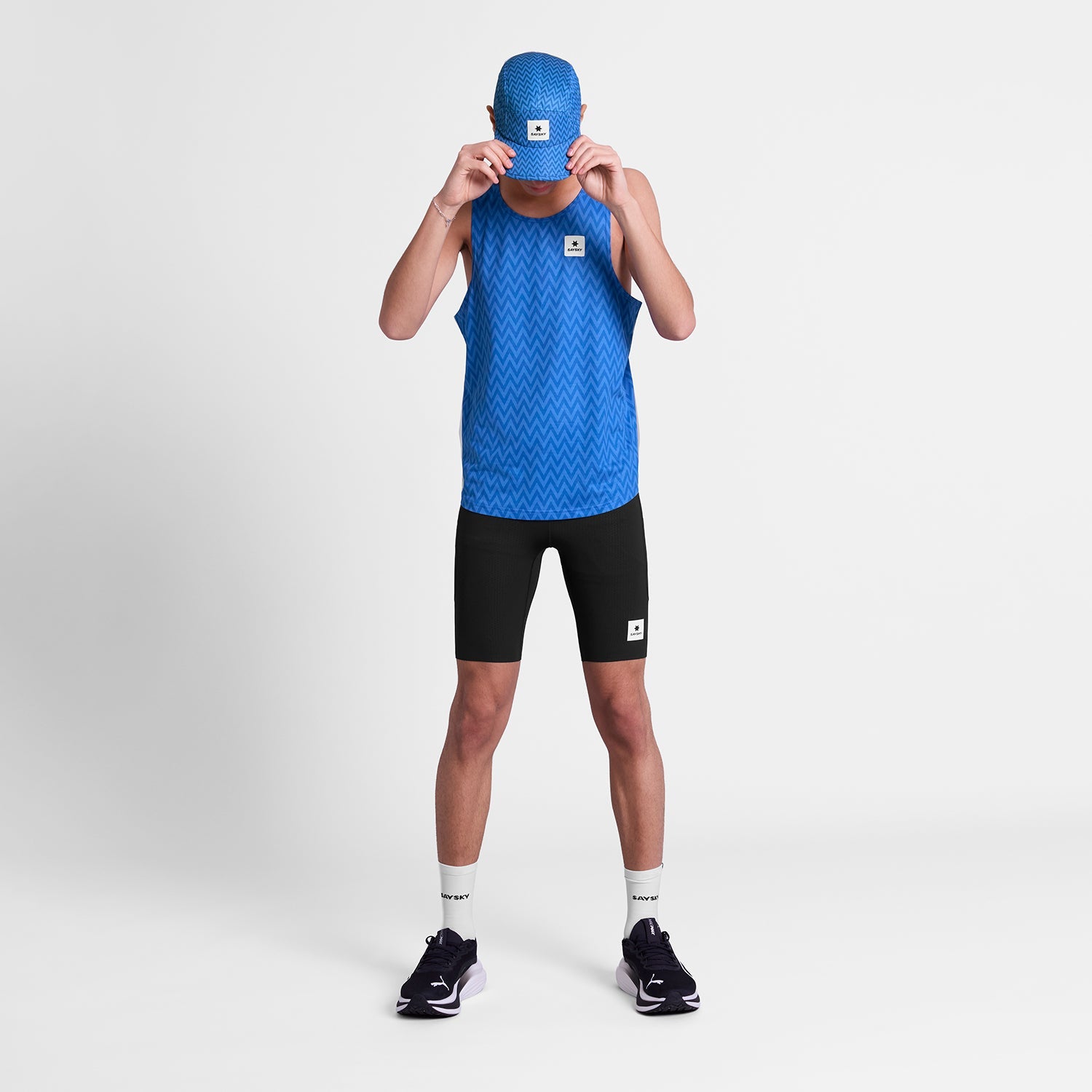 レースシングレット SM30021c1063 Zig Zag Combat Singlet - Bluezigzag [メンズ]