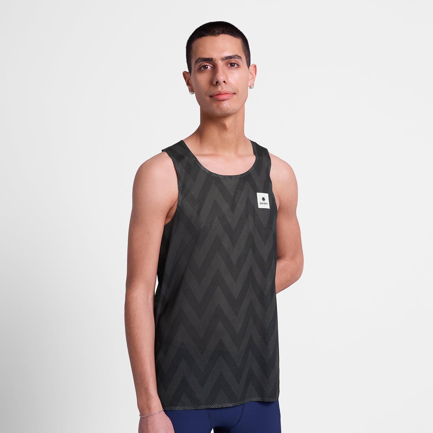 レースシングレット SM30022c1062 Zig Zag Flow Air Singlet - Blackzigzag [メンズ]