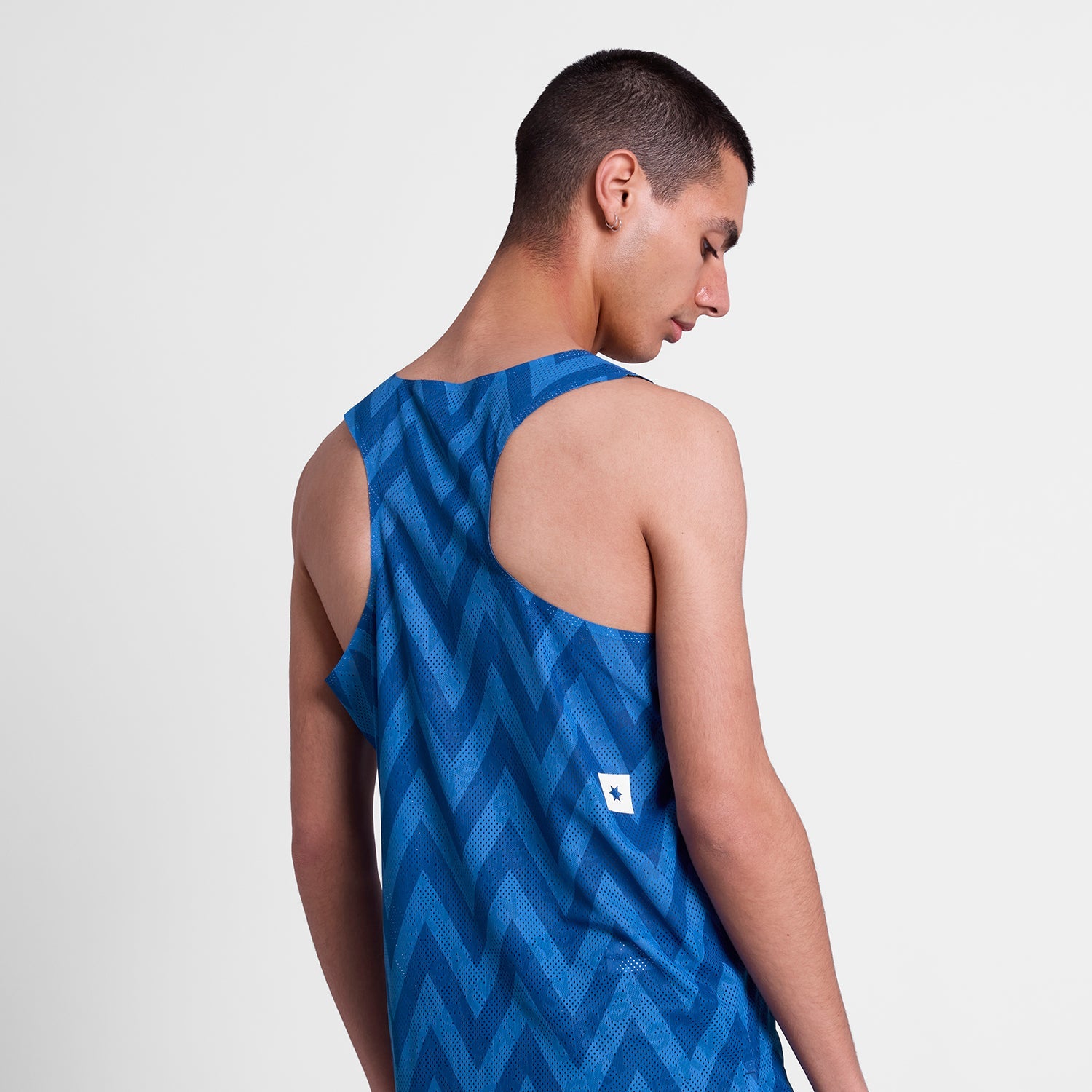 レースシングレット SM30022c1063 Zig Zag Flow Air Singlet - Bluezigzag [メンズ]