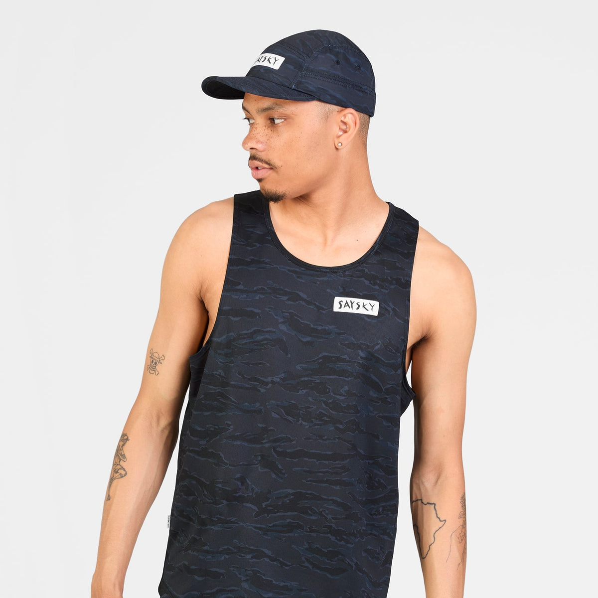 レースシングレット SM30027c1080 Tiger Combat Singlet - Black Camo [メンズ]