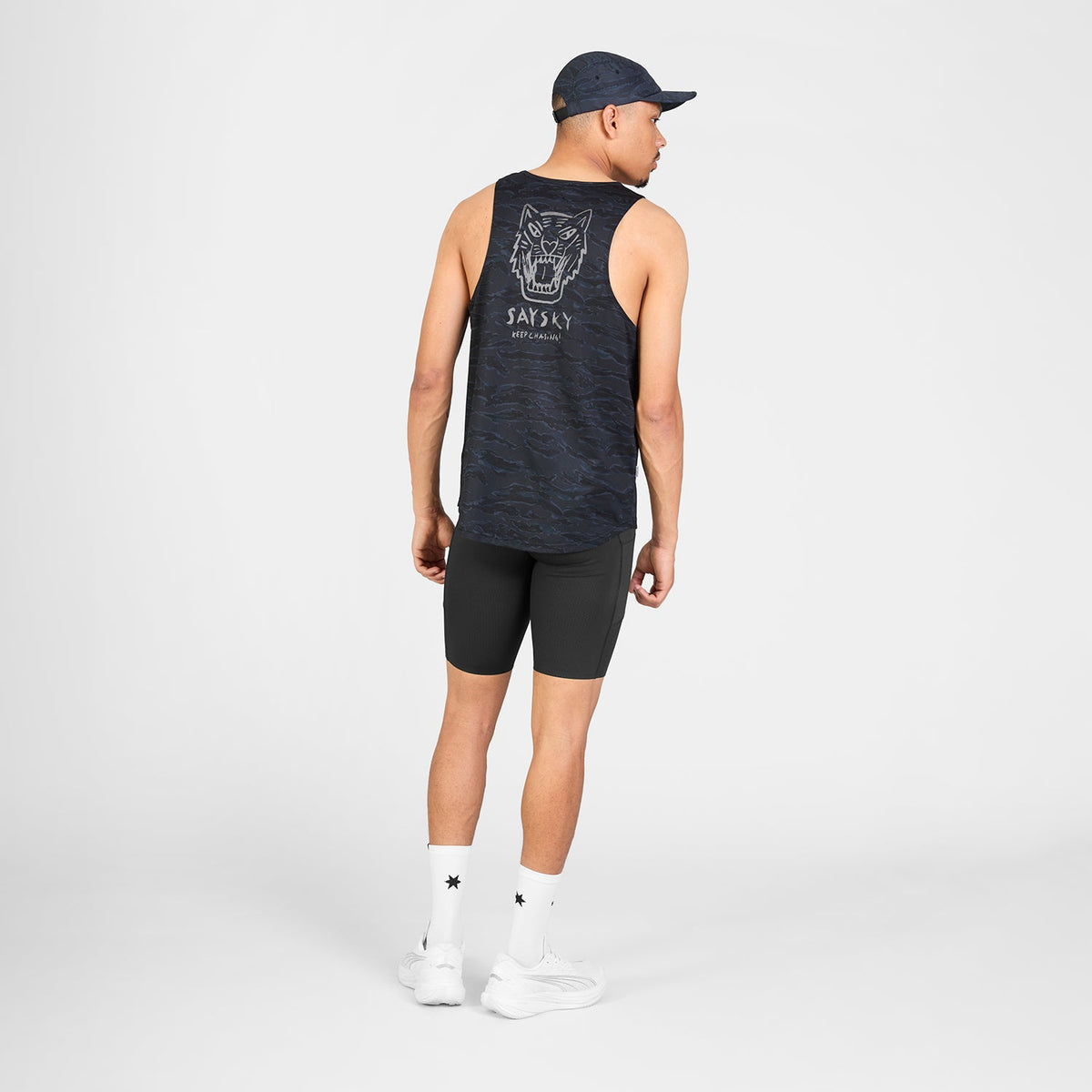 レースシングレット SM30027c1080 Tiger Combat Singlet - Black Camo [メンズ]