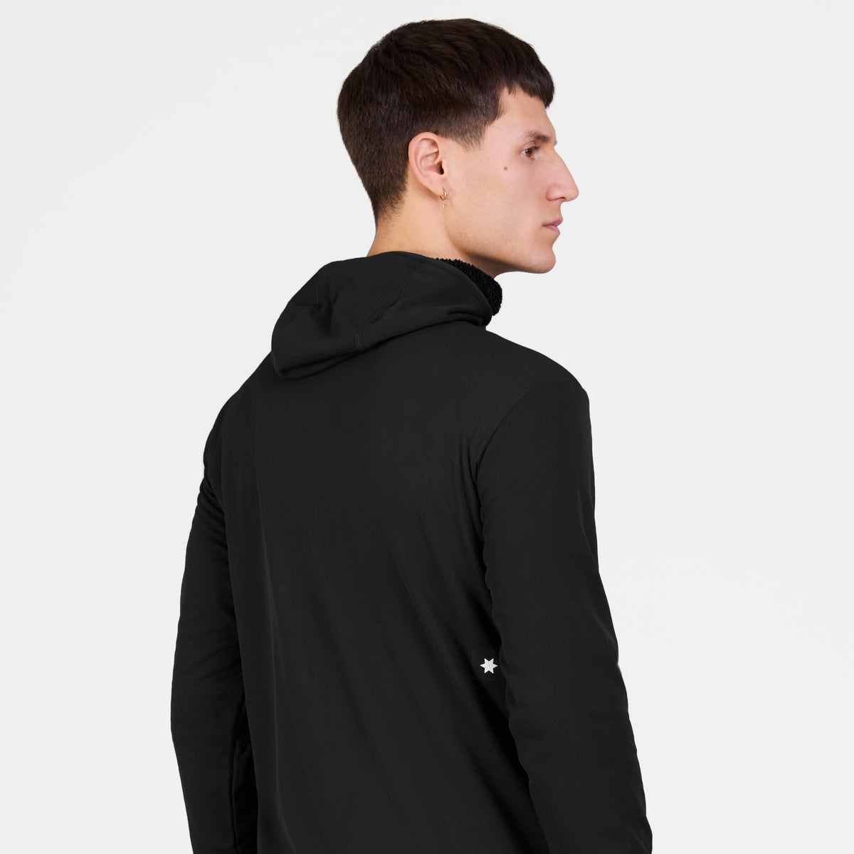 フリースフーディー SM35001c901 Combat Half Zip Fleece Hoodie - Black [メンズ]
