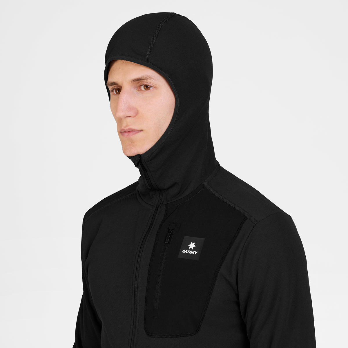 フリースフーディー SM35001c901 Combat Half Zip Fleece Hoodie - Black [メンズ]