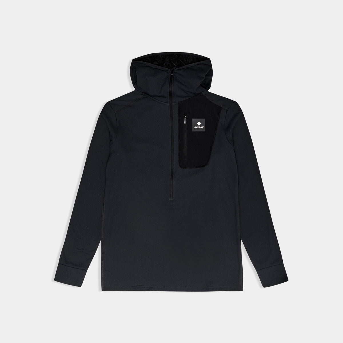 フリースフーディー SM35001c901 Combat Half Zip Fleece Hoodie - Black [メンズ]