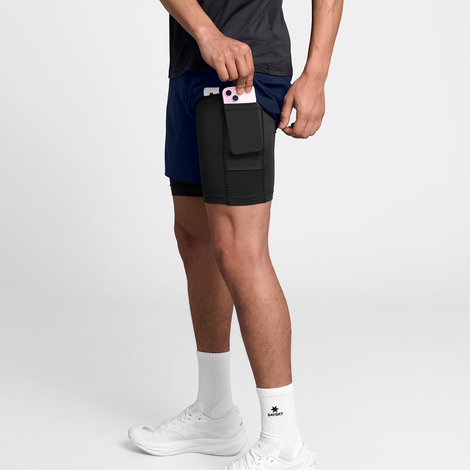 ランニングショーツ SM40002c201 Pace 2-in-1 Shorts 5inch - Blue [メンズ]
