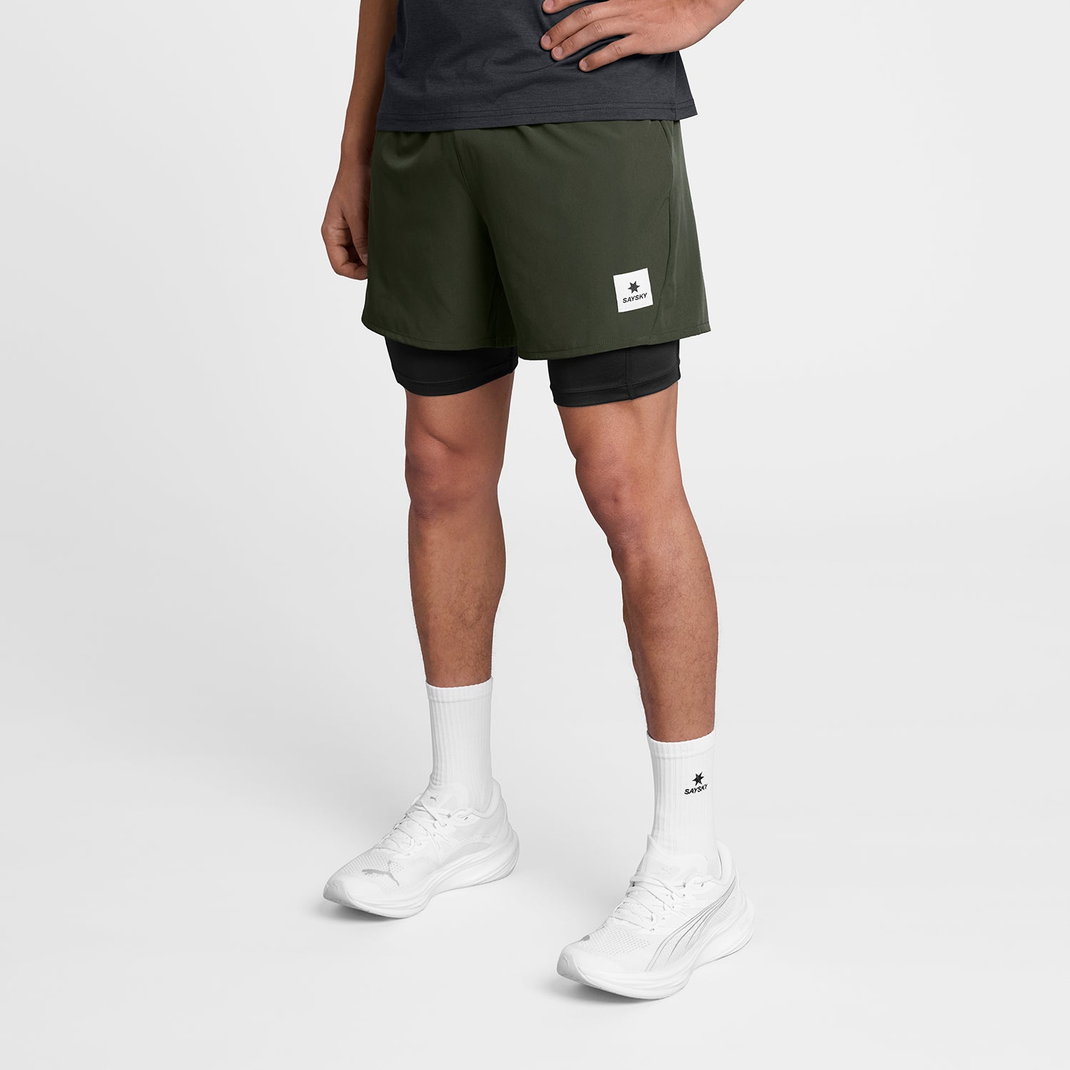 ランニングショーツ SM40002c301 Pace 2-in-1 Shorts 5`` - Green [メンズ]