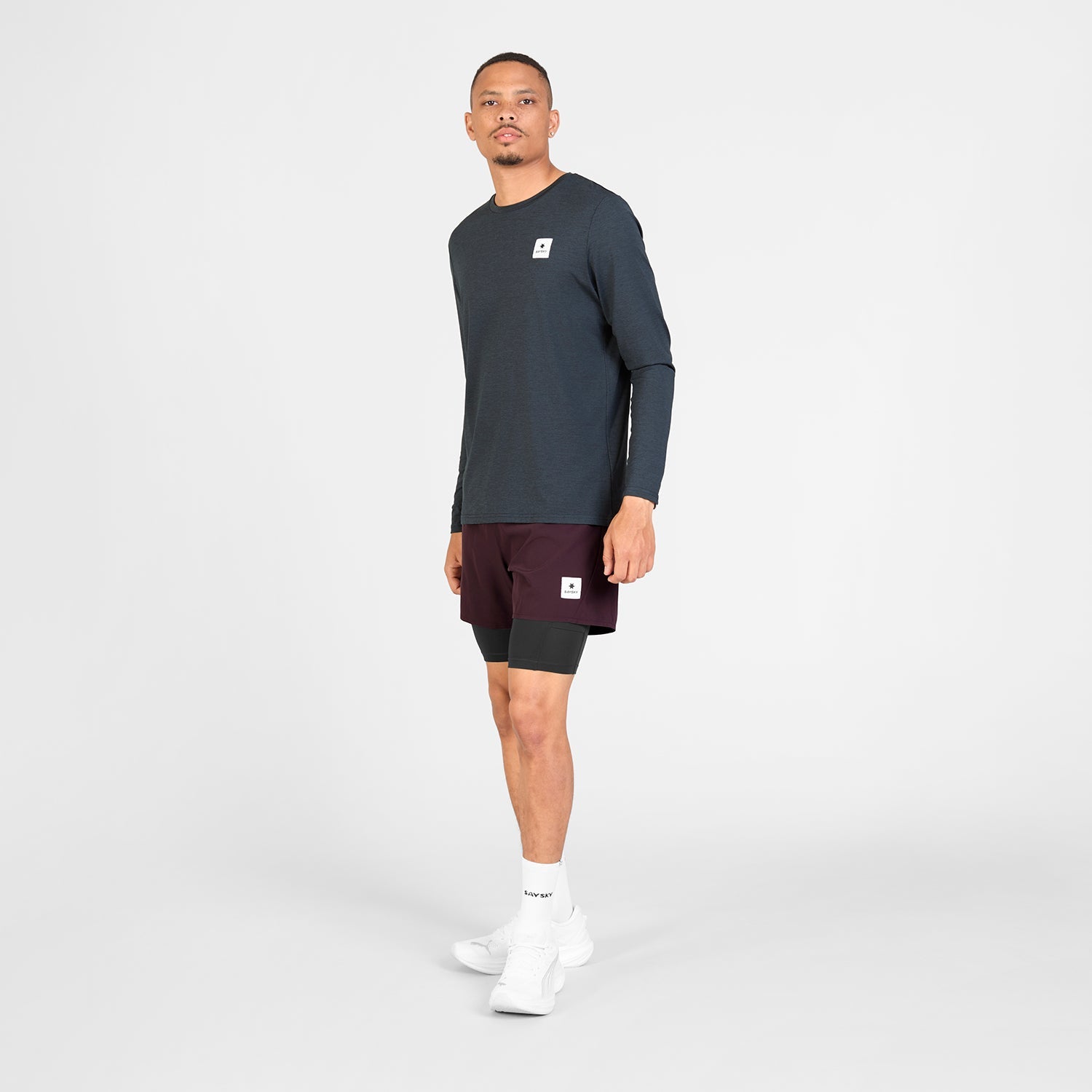 ランニングショーツ SM40002c512 Pace 2-in-1 Shorts 5`` - Burgundy [メンズ]