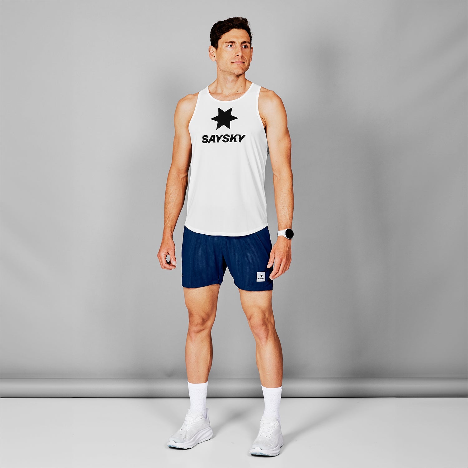 ランニングショーツ SM40009c201 Flow Shorts 5`` - Blue [メンズ]