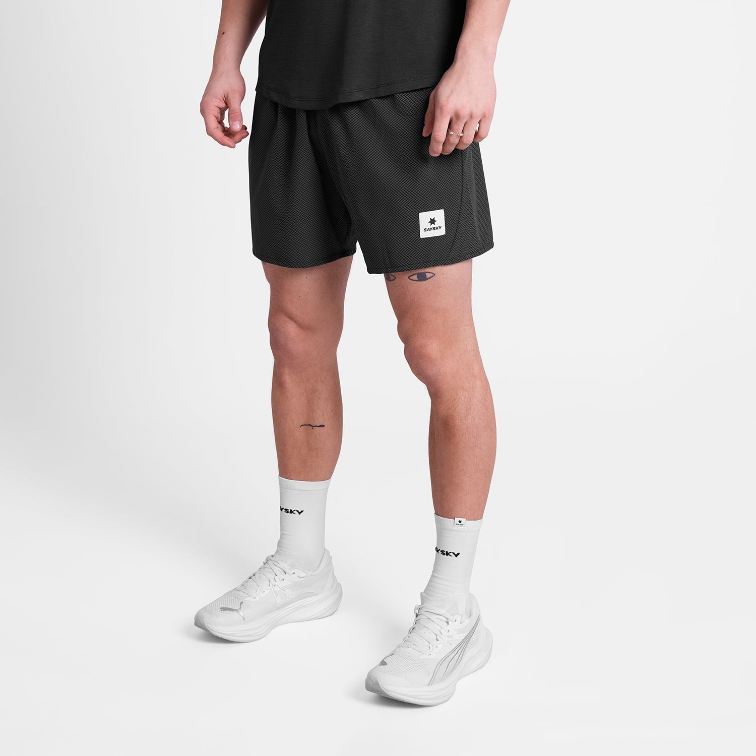 ランニングショーツ SM40014c1062 Zig Zag Pace Shorts 5`` - Blackzigzag [メンズ]
