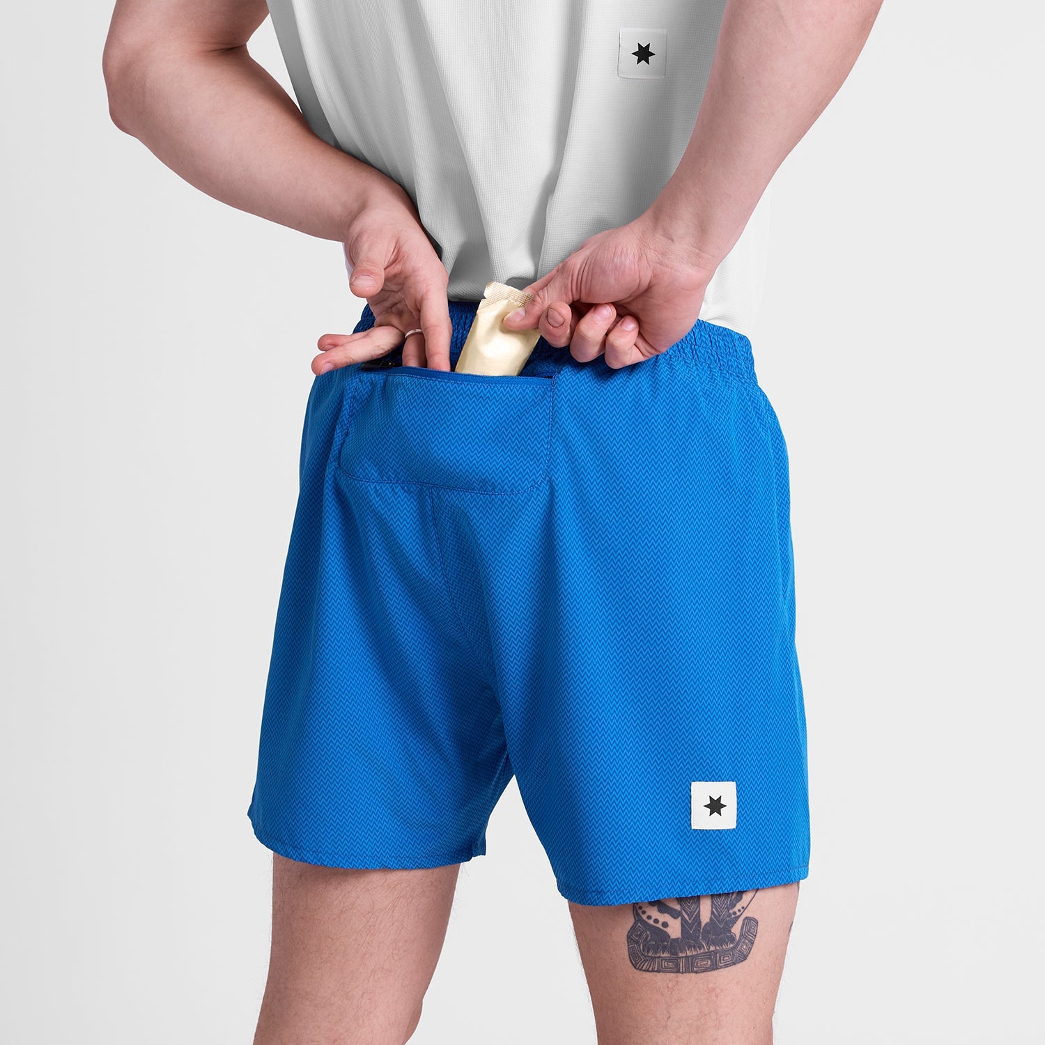 ランニングショーツ SM40014c1063 Zig Zag Pace Shorts 5`` - Bluezigzag [メンズ]