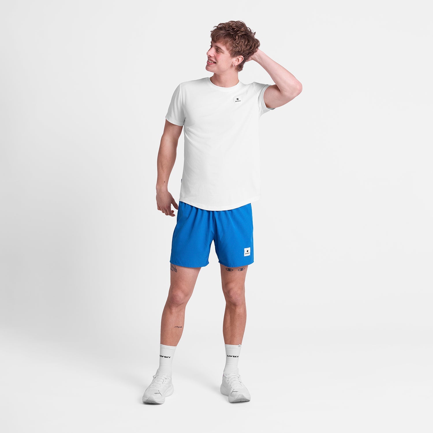 ランニングショーツ SM40014c1063 Zig Zag Pace Shorts 5`` - Bluezigzag [メンズ]