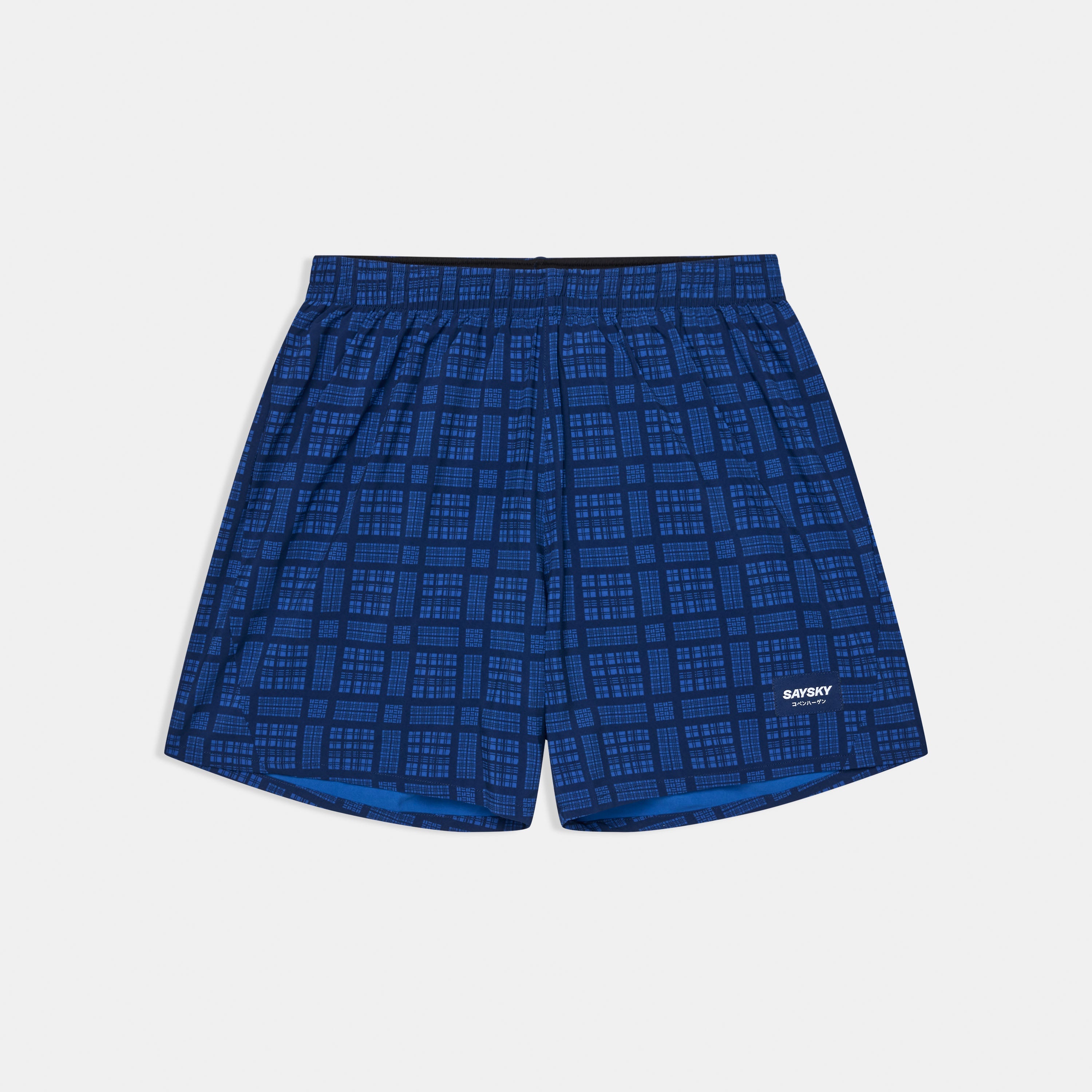 ランニングショーツ SM40017c1077 Checker Pace Shorts 5inch - Blue Checker [メンズ]