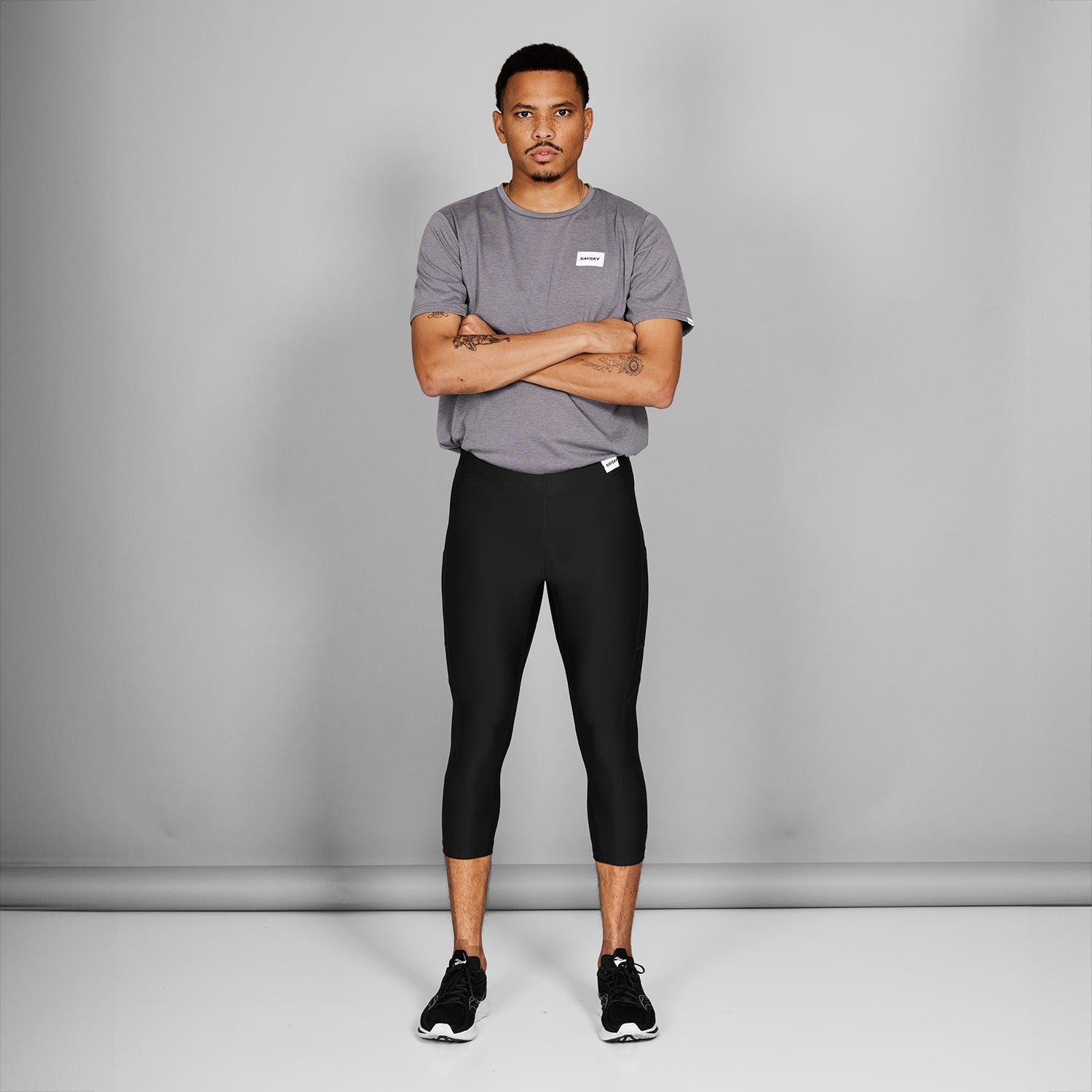 モーションタイツ SM50003c901 Motion+ 3/4 Tights - Black [メンズ]