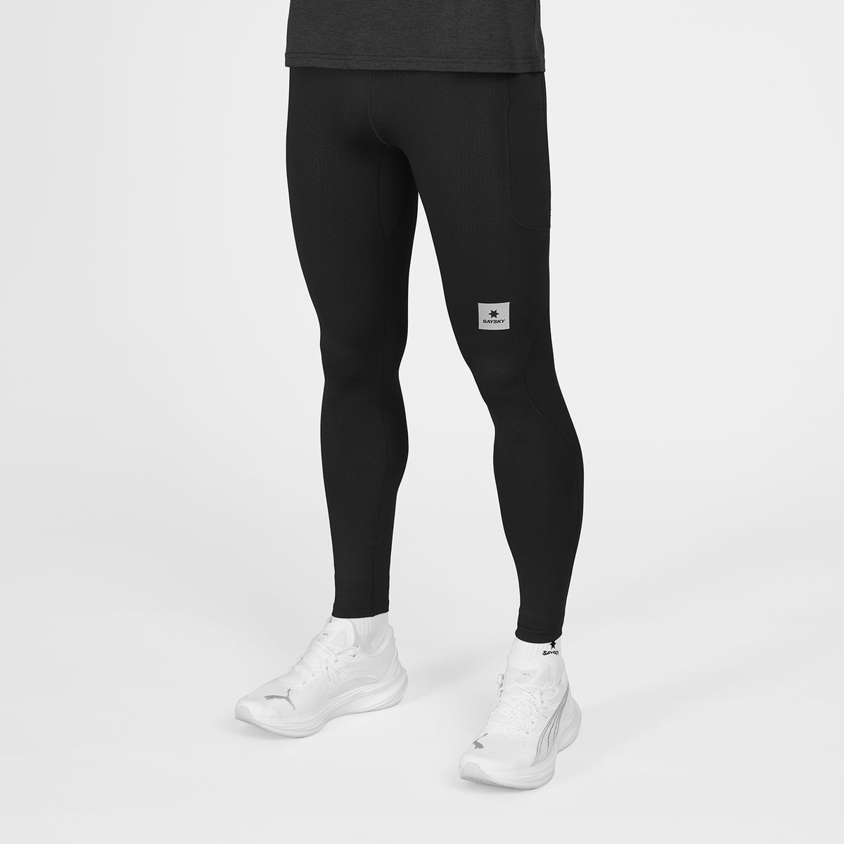 ランニングタイツ SM50004c901 Pace+ Long Tights - Black [メンズ]