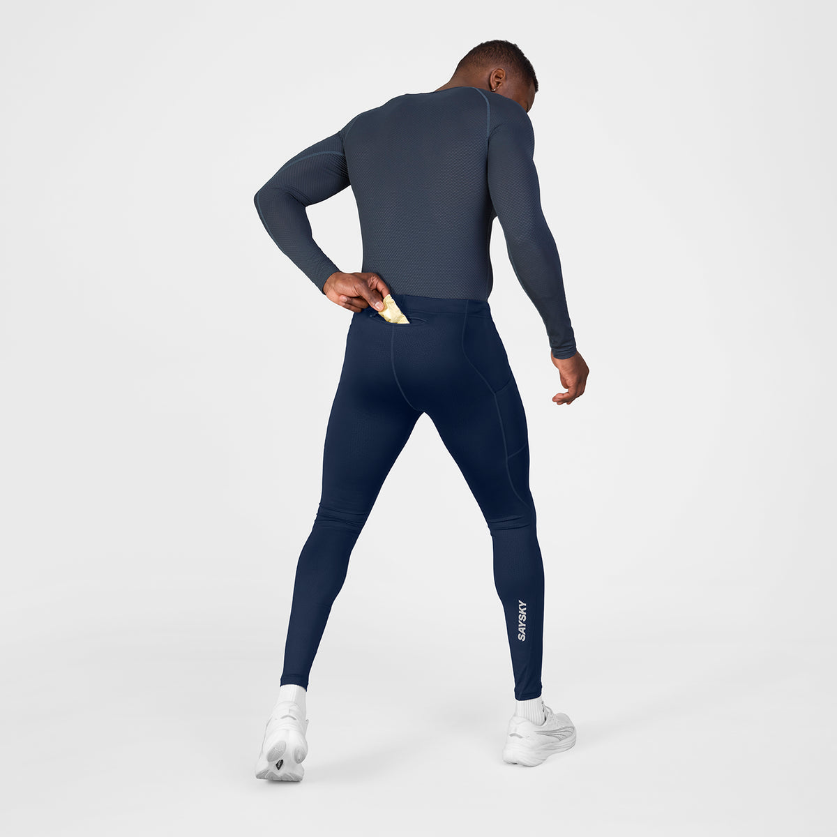 ランニングタイツ SM50005c201 Combat+ Long Tights - Blue [メンズ]