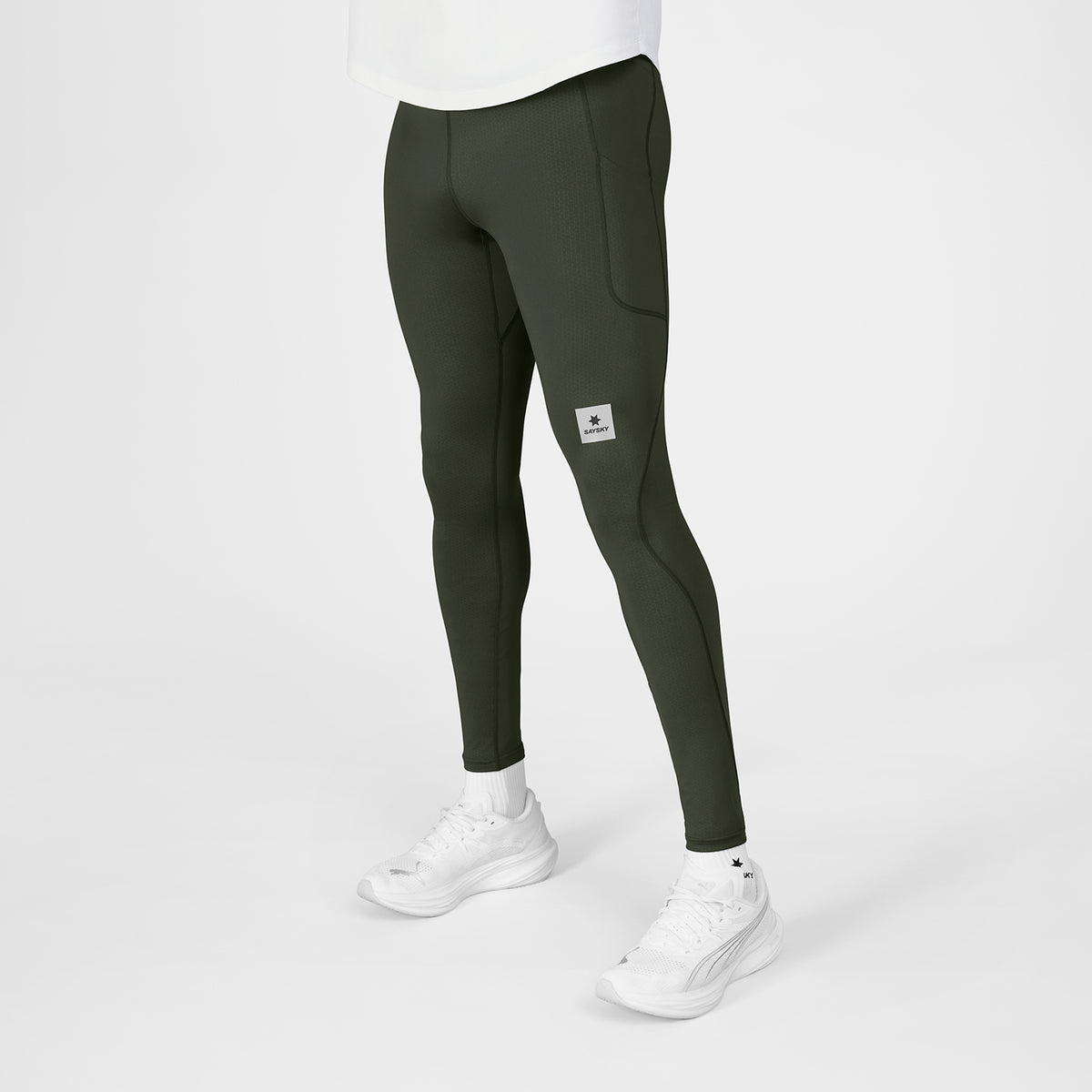 ランニングタイツ SM50005c301 Combat+ Long Tights - Green [メンズ]