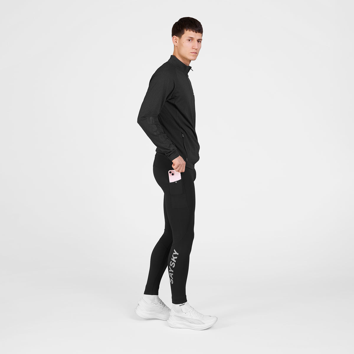 ランニングタイツ SM50006c901 Blaze+ Long Tights - Black [メンズ]