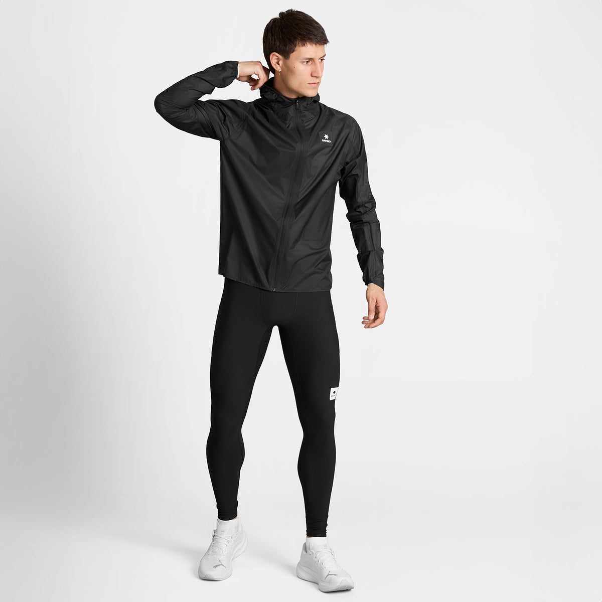 ランニングタイツ SM50007c901 Combat+ Rib Long Tights - Black [メンズ]
