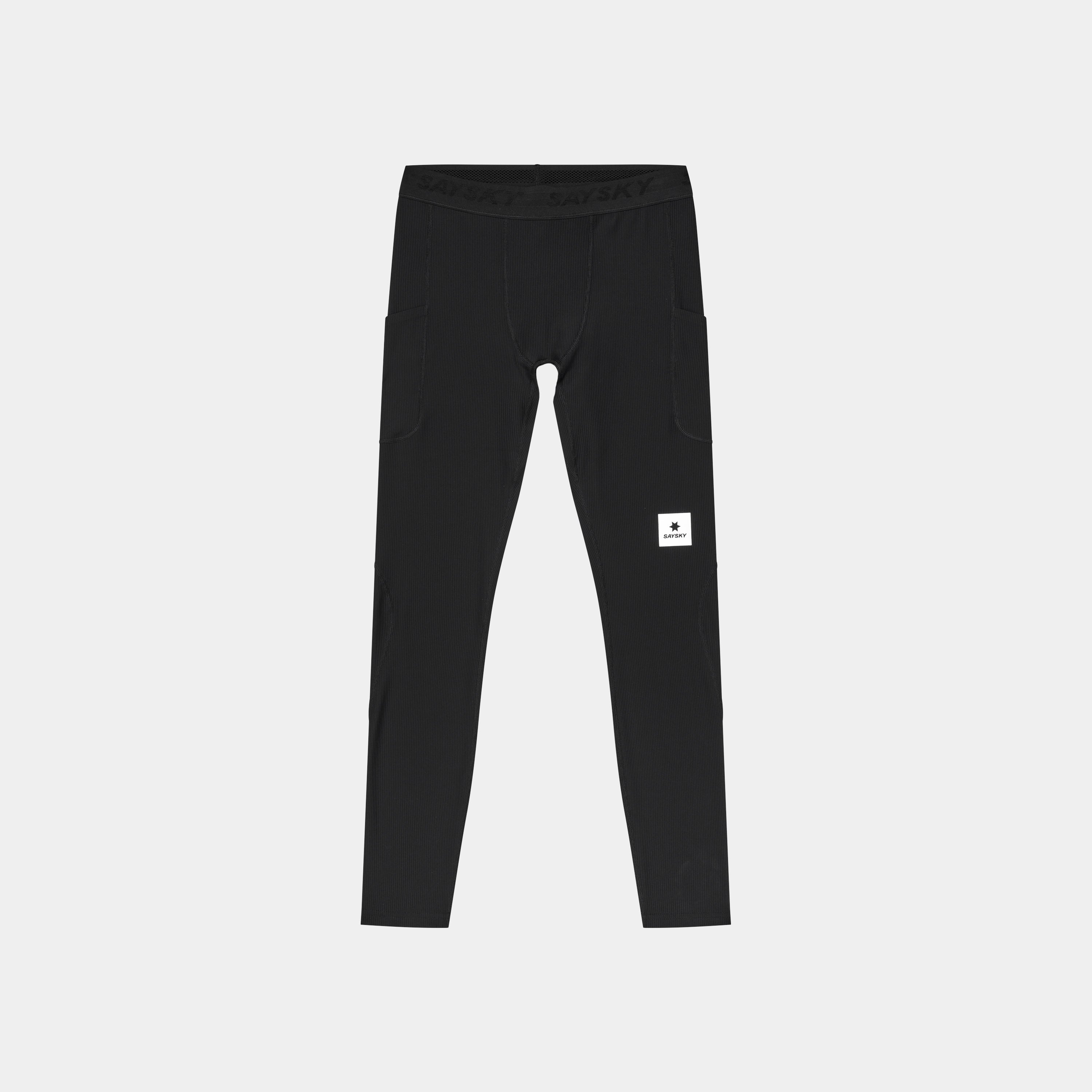 ランニングタイツ SM50007c901 Combat+ Rib Long Tights - Black [メンズ]