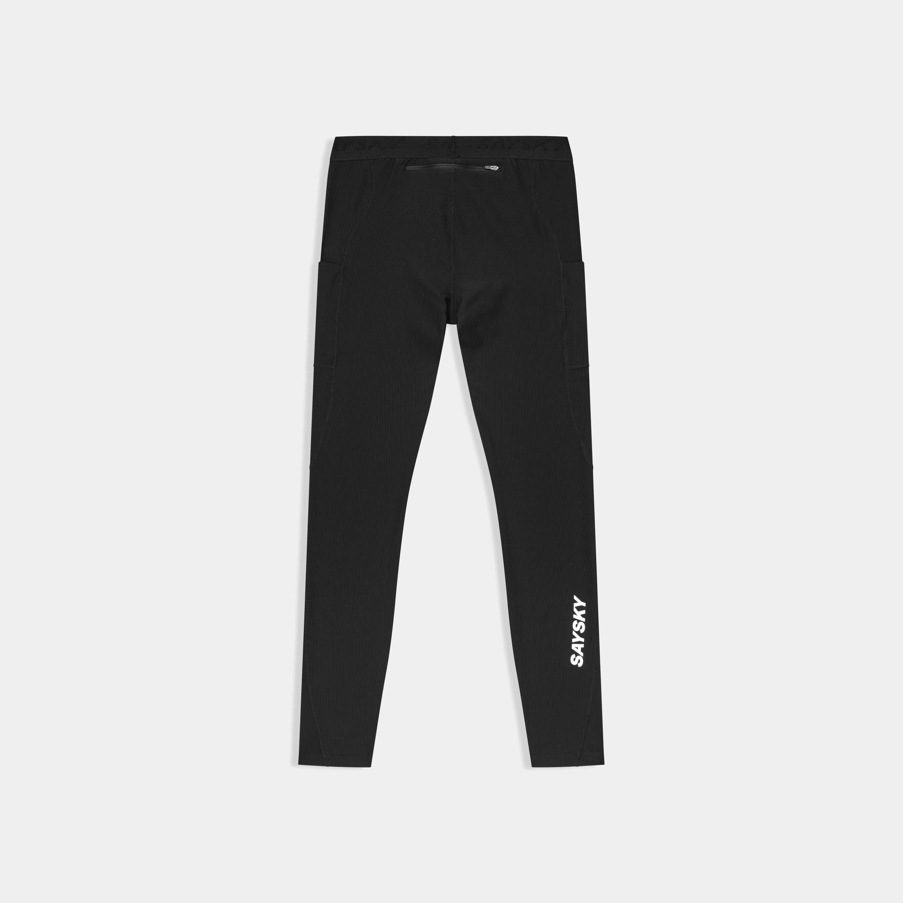 ランニングタイツ SM50007c901 Combat+ Rib Long Tights - Black [メンズ]