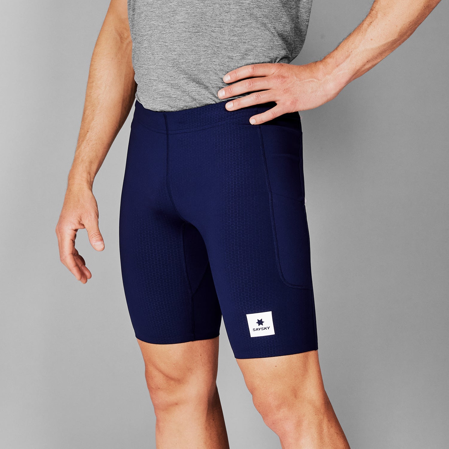ランニングタイツ SM55001c201 Combat+ Short Tights 9inch - Blue [メンズ]