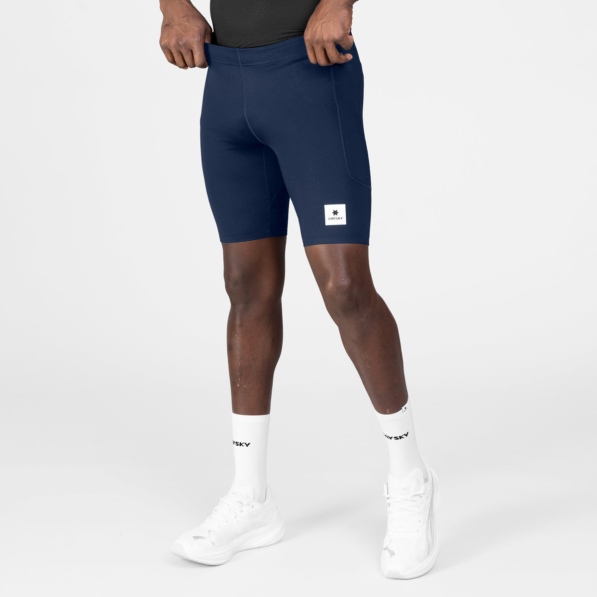 ランニングタイツ SM55001c201 Combat+ Short Tights 9inch - Blue [メンズ]