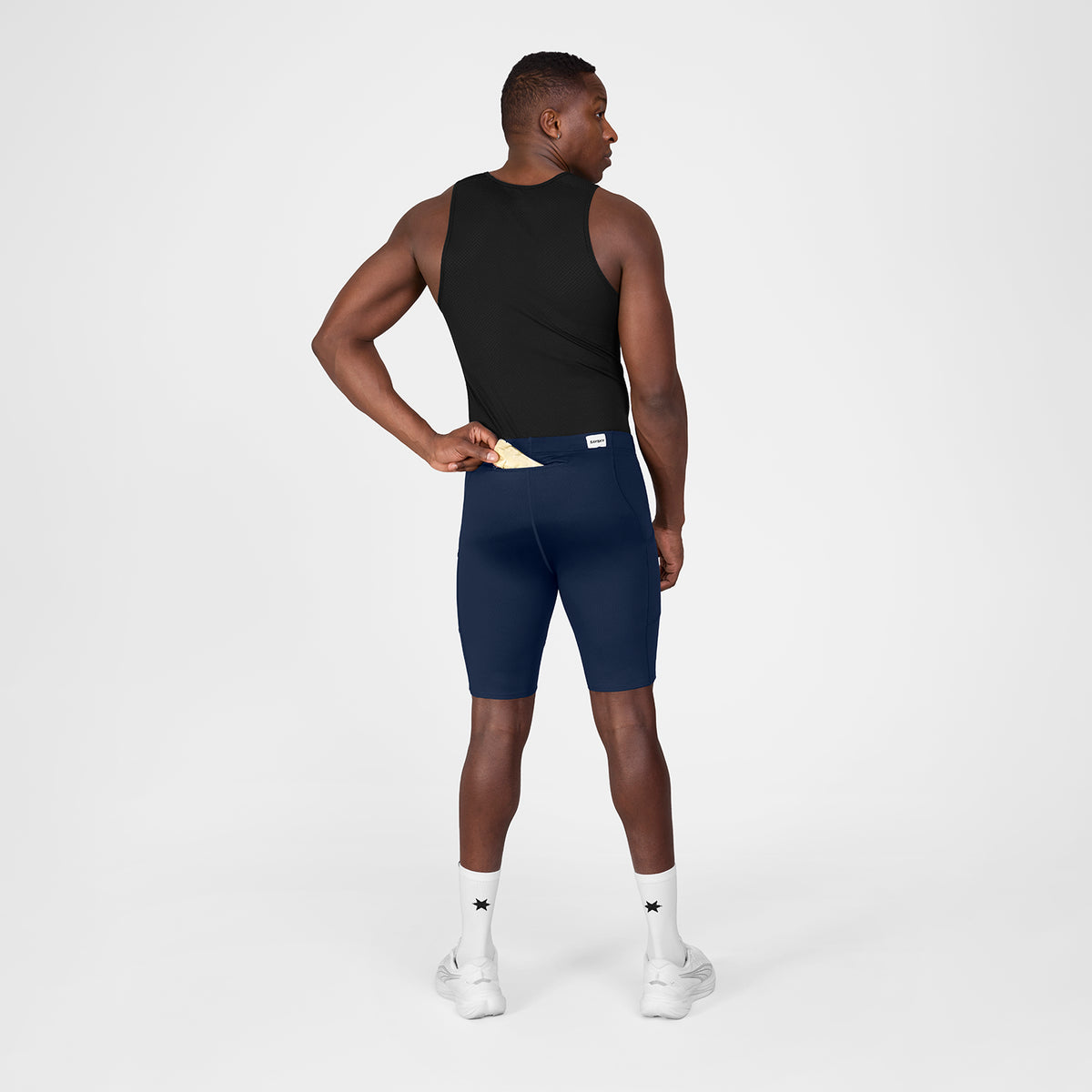 ランニングタイツ SM55001c201 Combat+ Short Tights 9inch - Blue [メンズ]