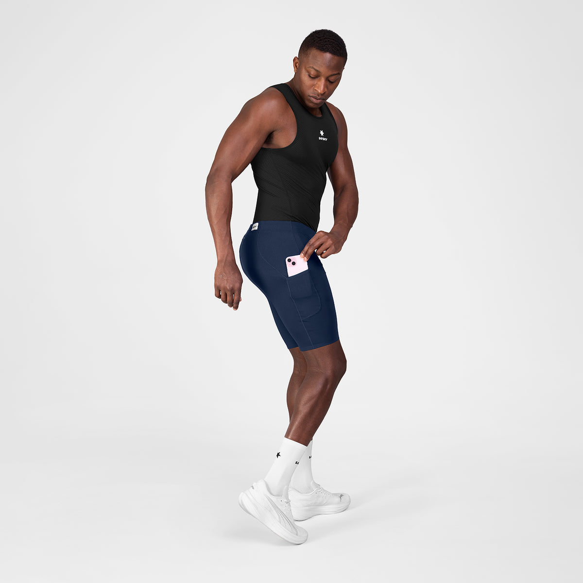 ランニングタイツ SM55001c201 Combat+ Short Tights 9inch - Blue [メンズ]