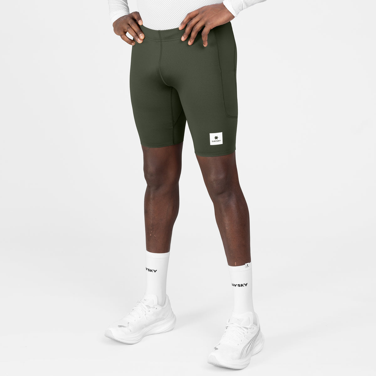 ショートタイツ SM55001c301 Combat+ Short Tights 9inch - Green [メンズ]
