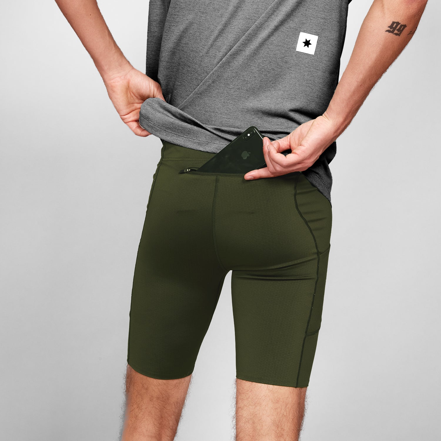 ランニングタイツ SM55001c301 Combat+ Short Tights 9inch - Green [メンズ]