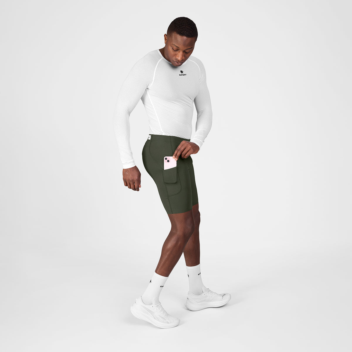 ショートタイツ SM55001c301 Combat+ Short Tights 9inch - Green [メンズ]