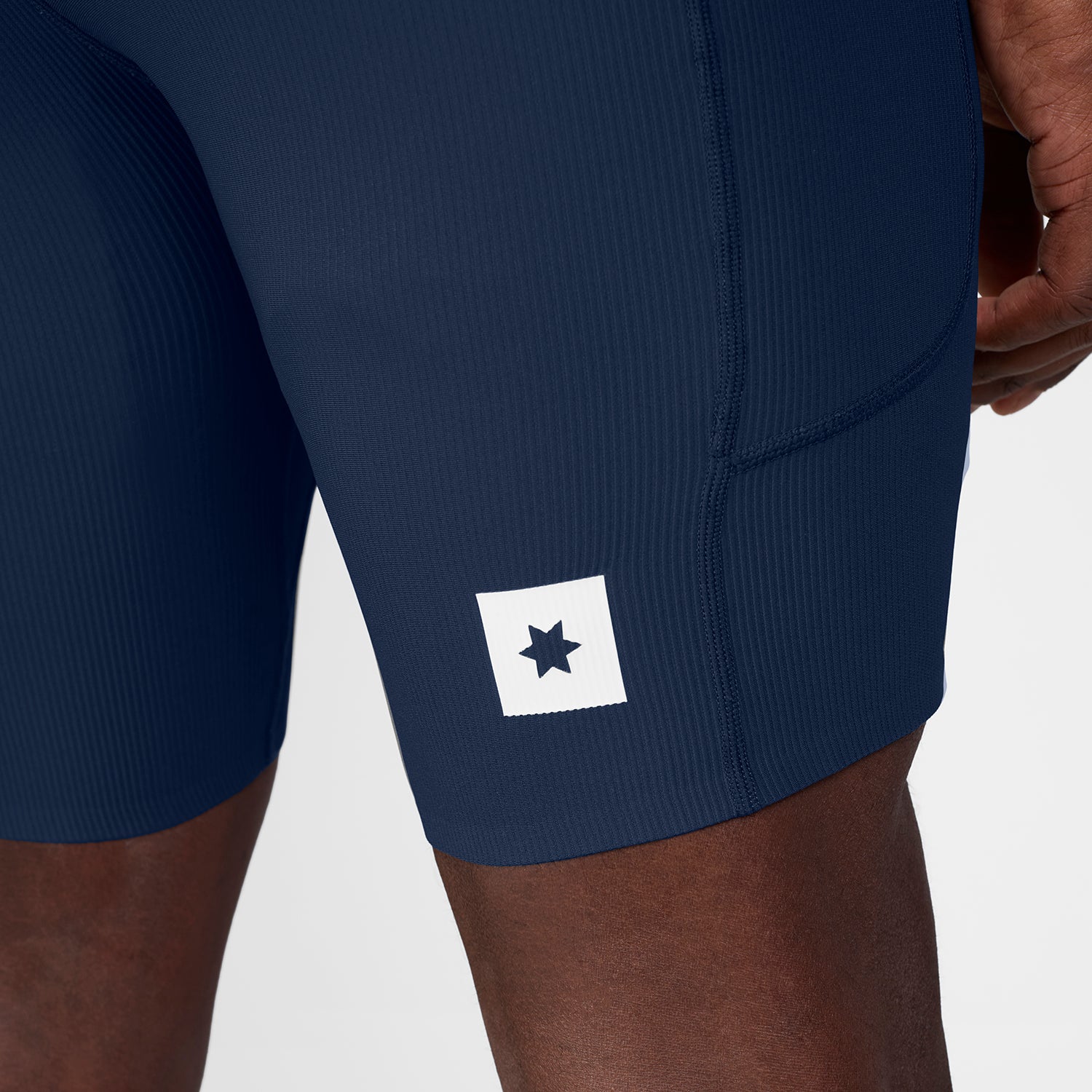 ランニングタイツ SM55002c201 Combat+ Rib Short Tights 8inch - Blue [メンズ]