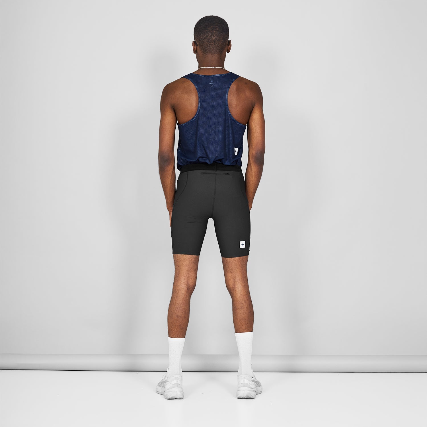 ランニングタイツ SM55002c901 Combat+ Rib Short Tights 8inch - Black [メンズ]