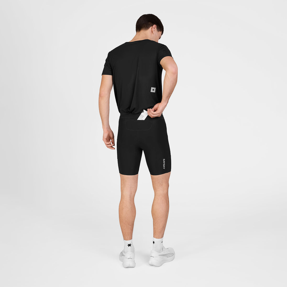 ランニングタイツ SM55004c901 Flow+ Race Short Tights 7inch - Black [メンズ]