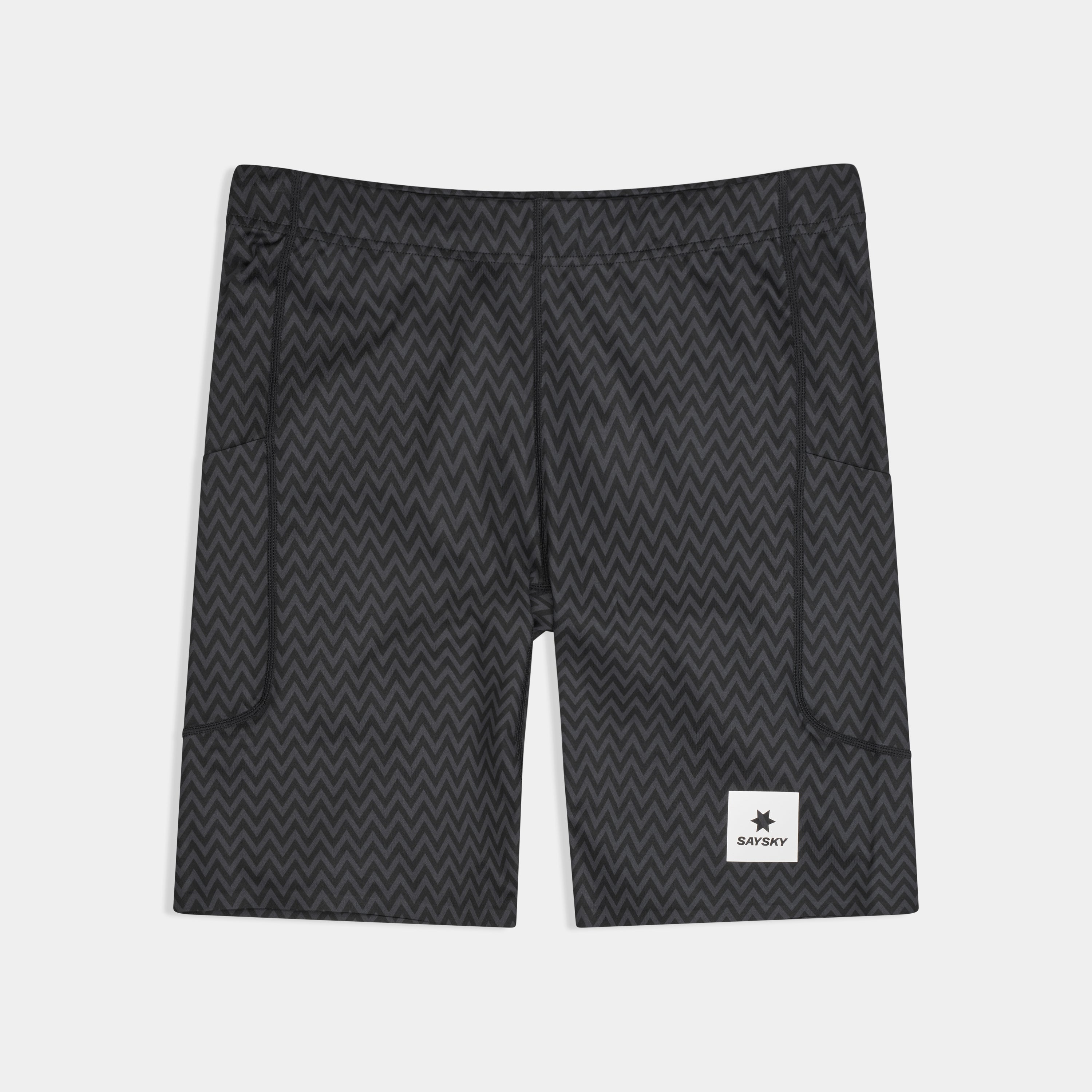 ランニングタイツ SM55006c1062 Zig Zag Combat+ Short Tights 9inch - Blackzigzag [メンズ]