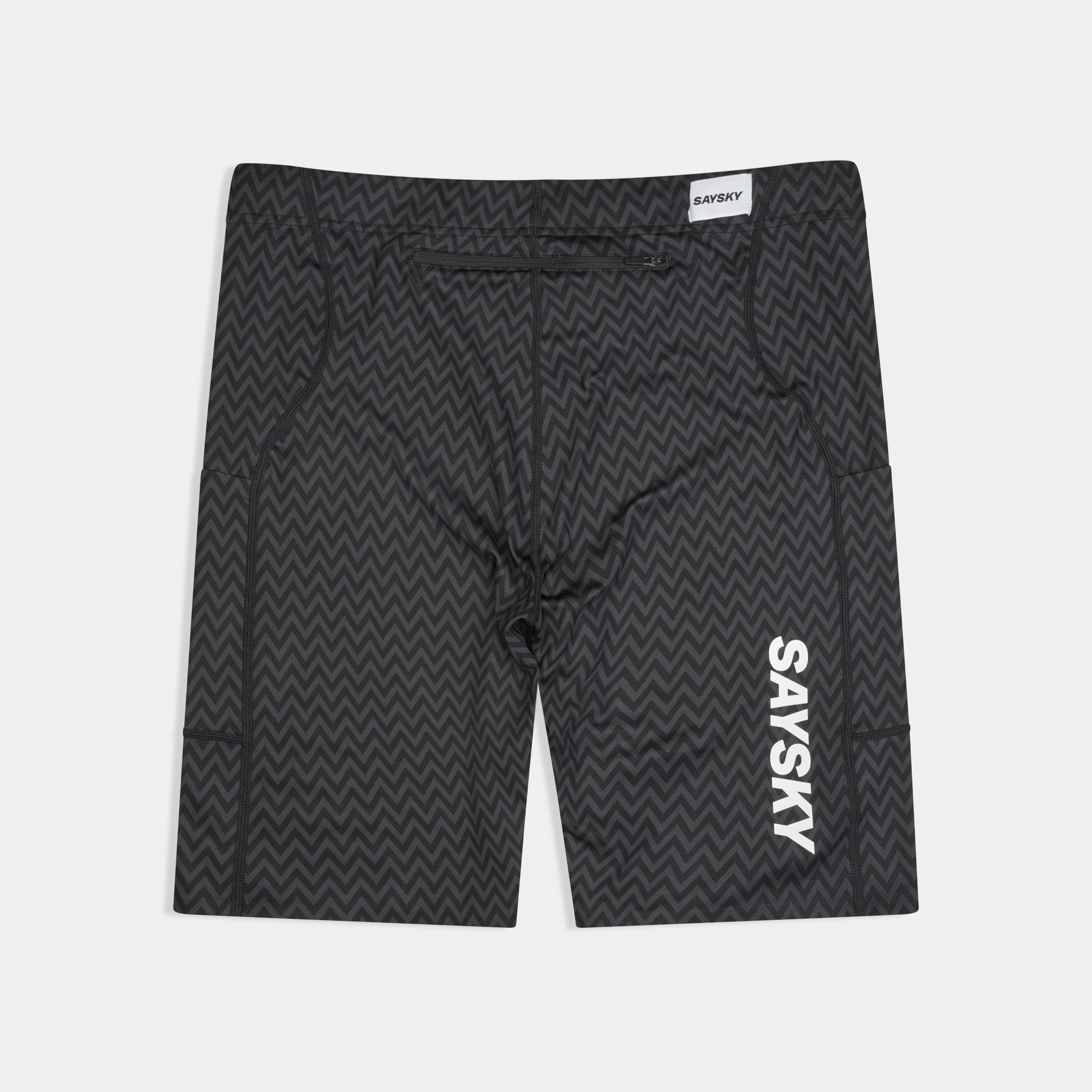ランニングタイツ SM55006c1062 Zig Zag Combat+ Short Tights 9inch - Blackzigzag [メンズ]