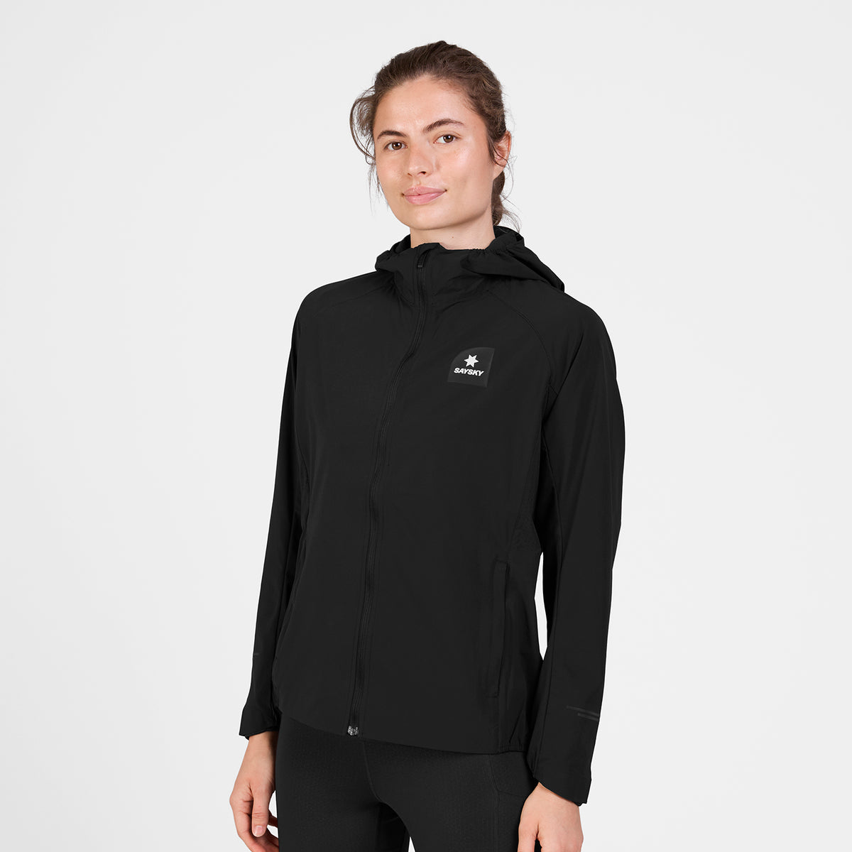 ランニングジャケット SW10001c901 W Clean Pace Flex Hooded Jacket - Black [レディーズ]
