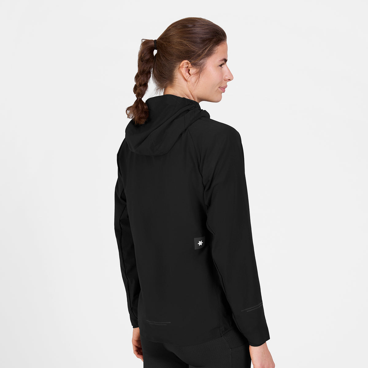 ランニングジャケット SW10001c901 W Clean Pace Flex Hooded Jacket - Black [レディーズ]
